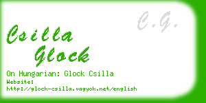 csilla glock business card